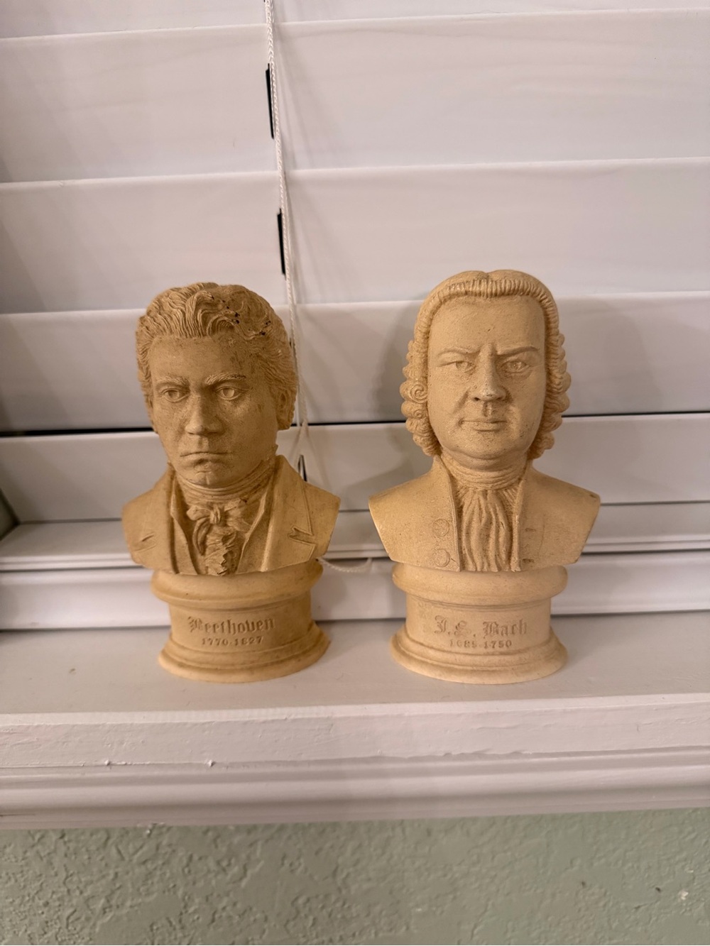 Vintage Halbe Classical Composer Bust Set – Musician Statues | Mozart, etc. - Picture 6 of 6